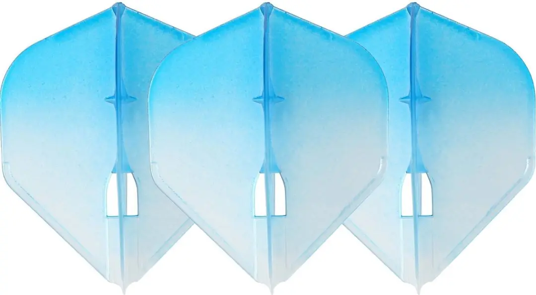 L-Style Champagne L3 Shape 2-Tone Dart Flights - Blauw - 3 Stuks