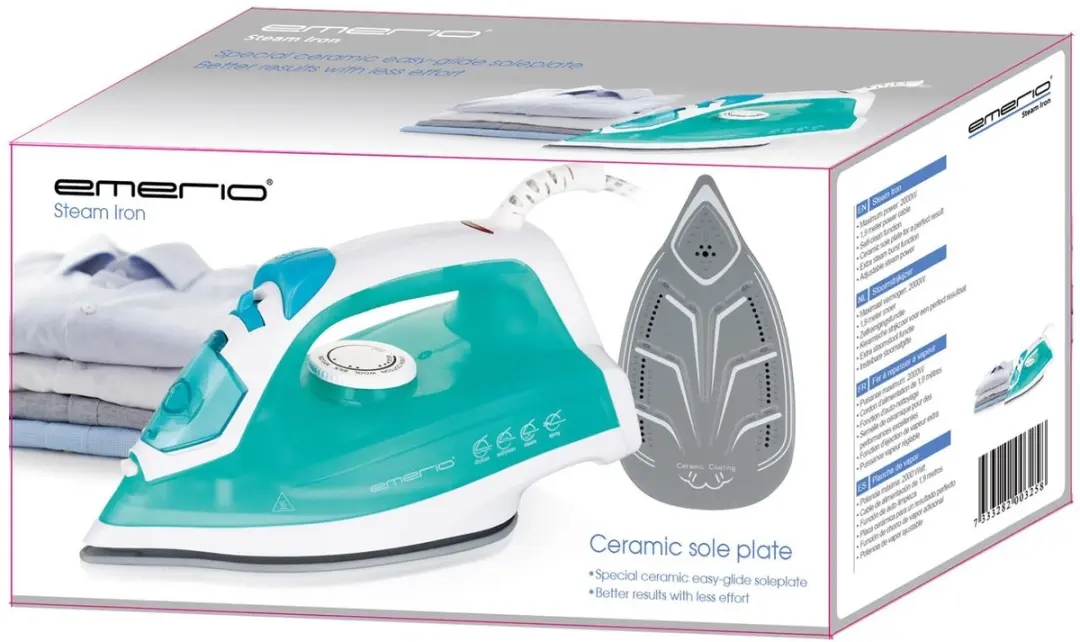 Emerio SI-110298.4 Stoomstrijkijzer - 2000W - Zelfreinigend - Verticaal Strijken