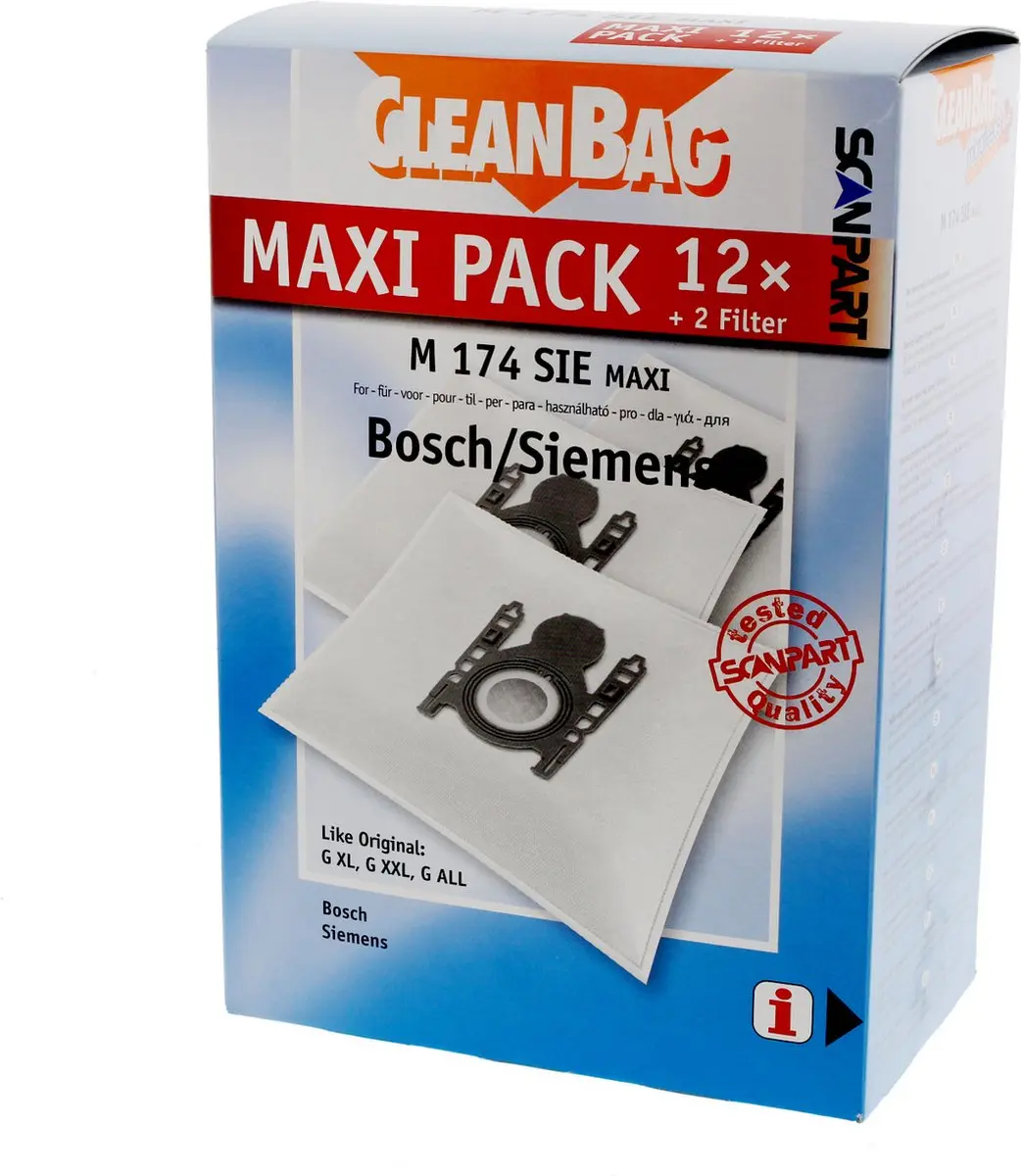 Cleanbag Stofzuigerzakken M 174 SIE MAXI