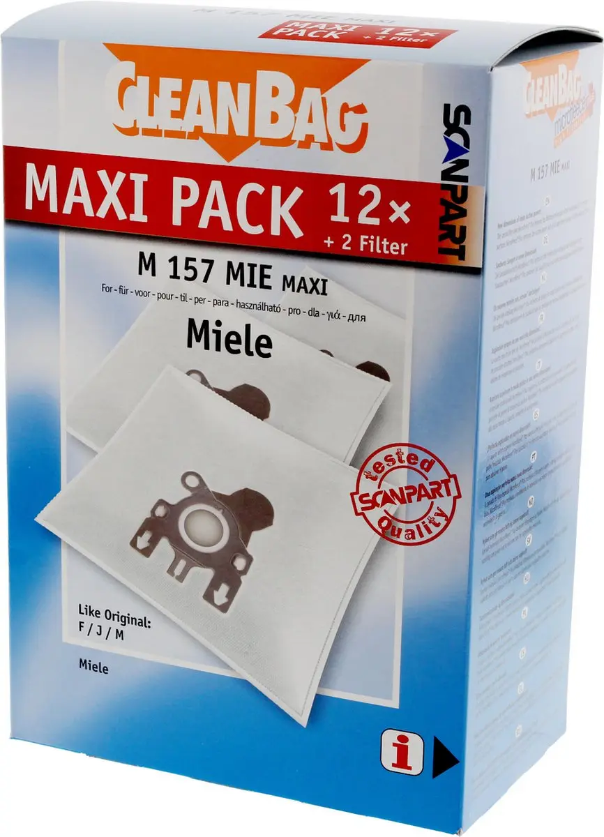 Cleanbag M 157 MIE Maxipack Stofzuigerzakken