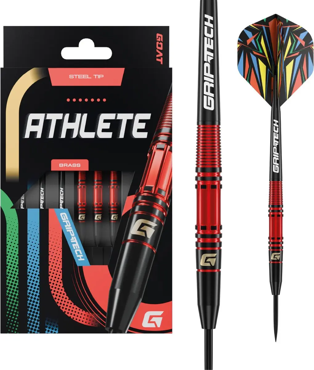 goat Athlete Red Brass Dartpijlen - 3 Stuks