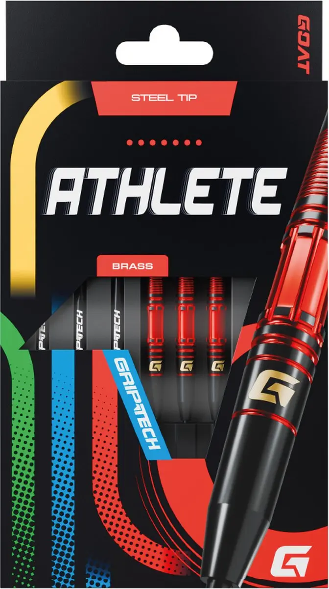 goat Athlete Red Brass Dartpijlen - 3 Stuks