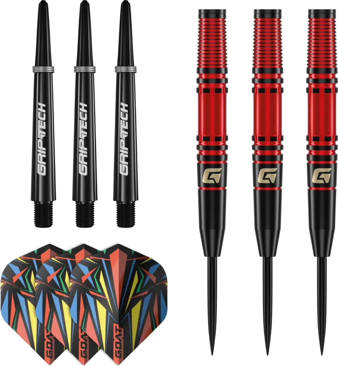 goat Athlete Red Brass Dartpijlen - 3 Stuks