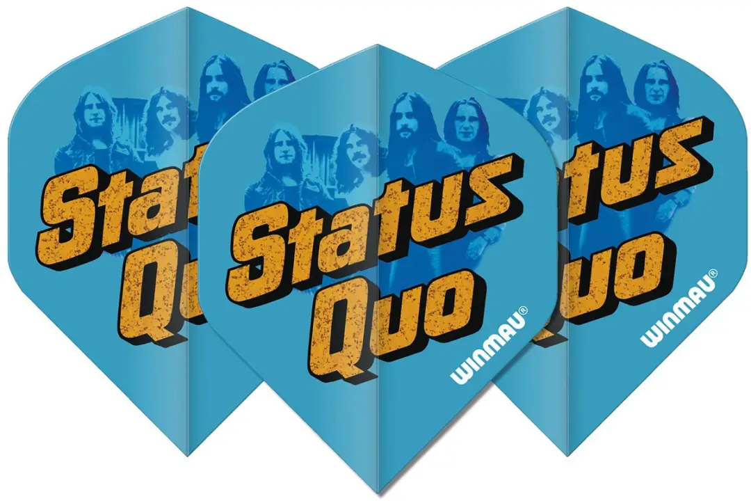 Winmau Rock Legends Status Quo Dartvleugels - Blauw - 1 Stuk