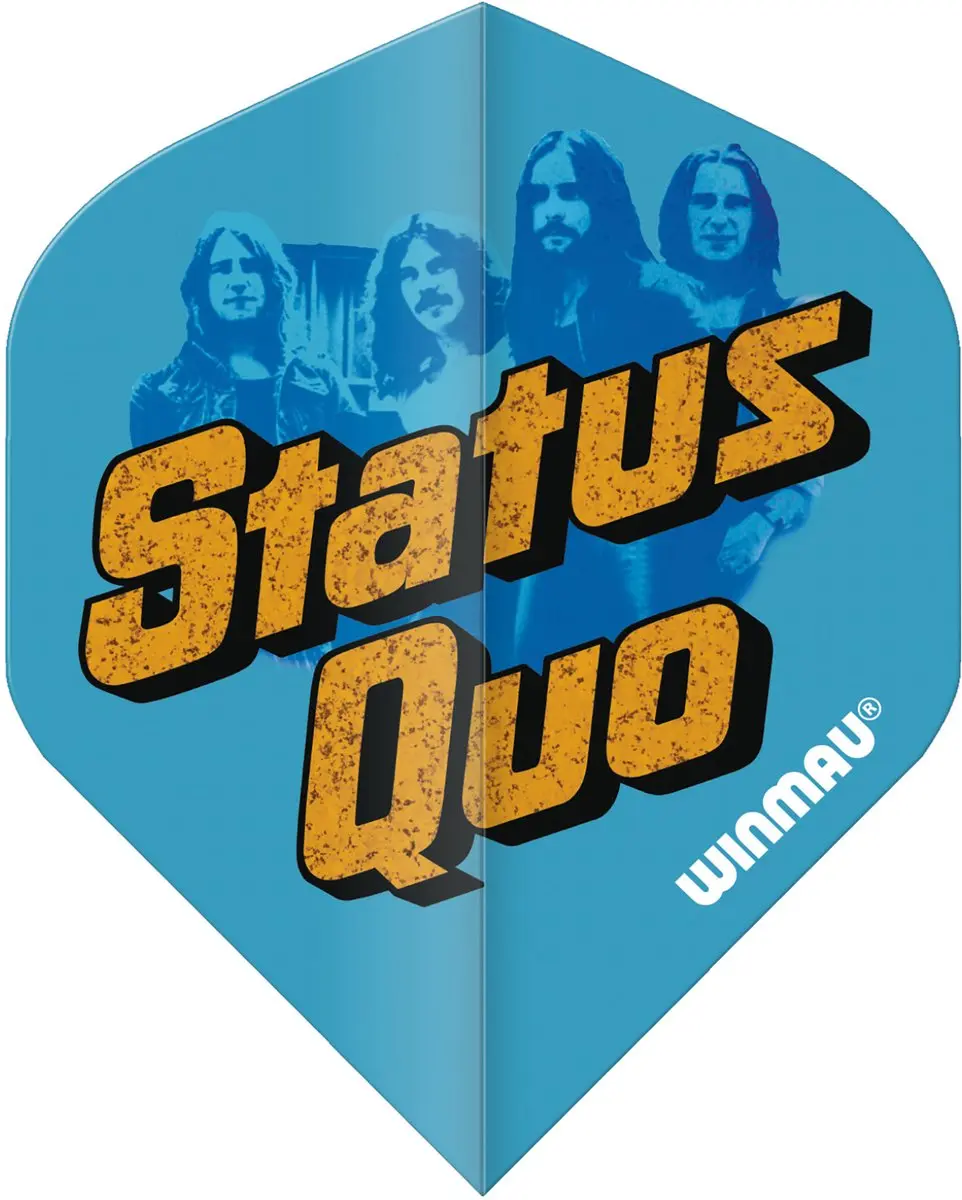 Winmau Rock Legends Status Quo Dartvleugels - Blauw - 1 Stuk