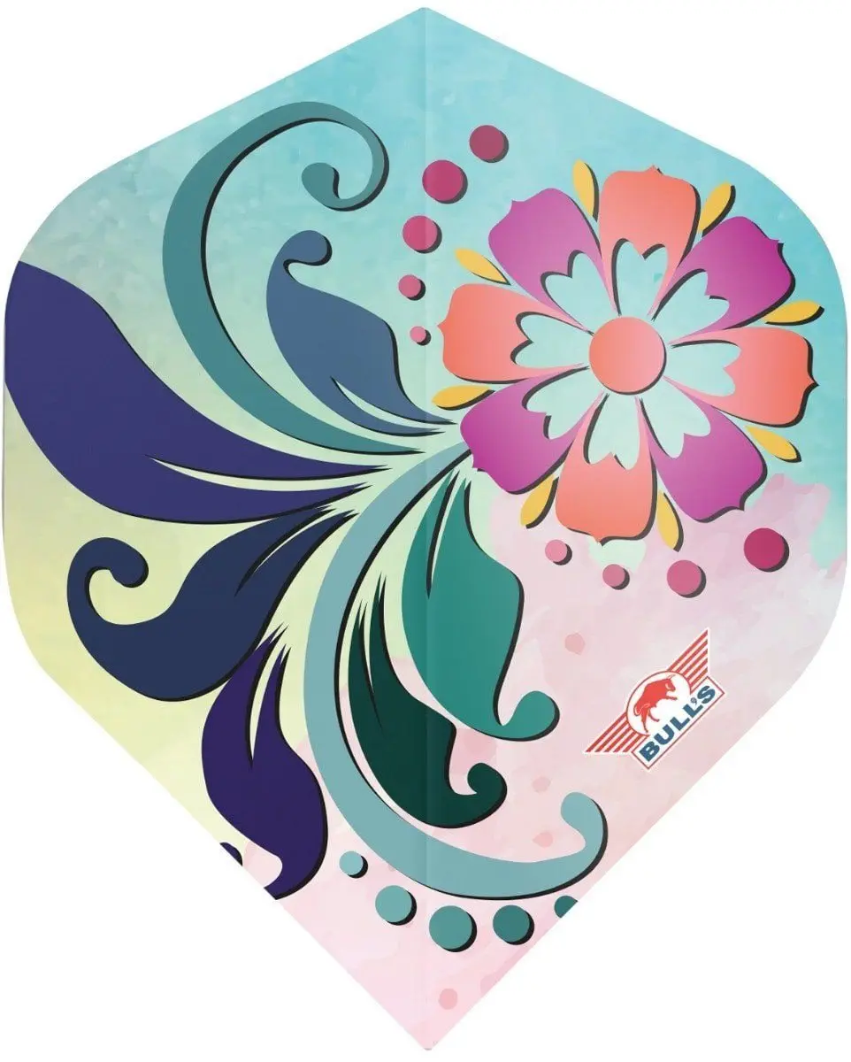 Bull's Powerflite S100 Flora Zina Dart Flights - 3 Stuks - Multi
