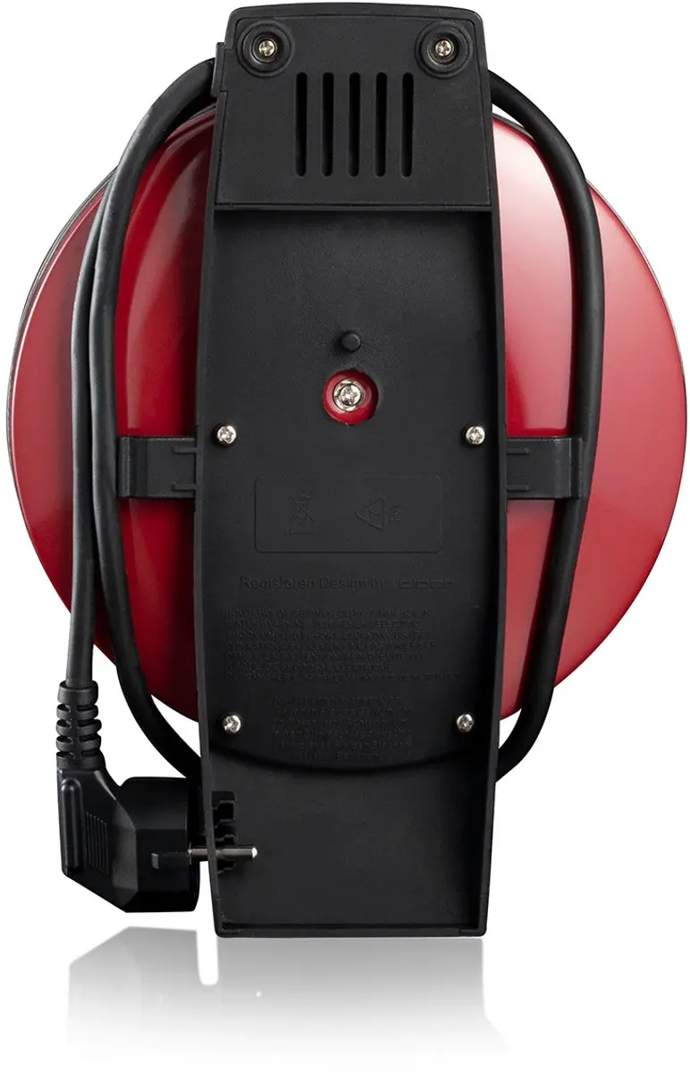 Cloer 1633V Wafelijzer Hart - 930W - Rood
