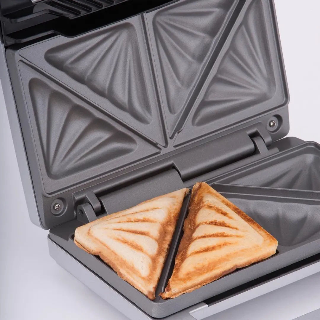 Cloer 6219 Sandwichmaker - 2 Platen - Zilver