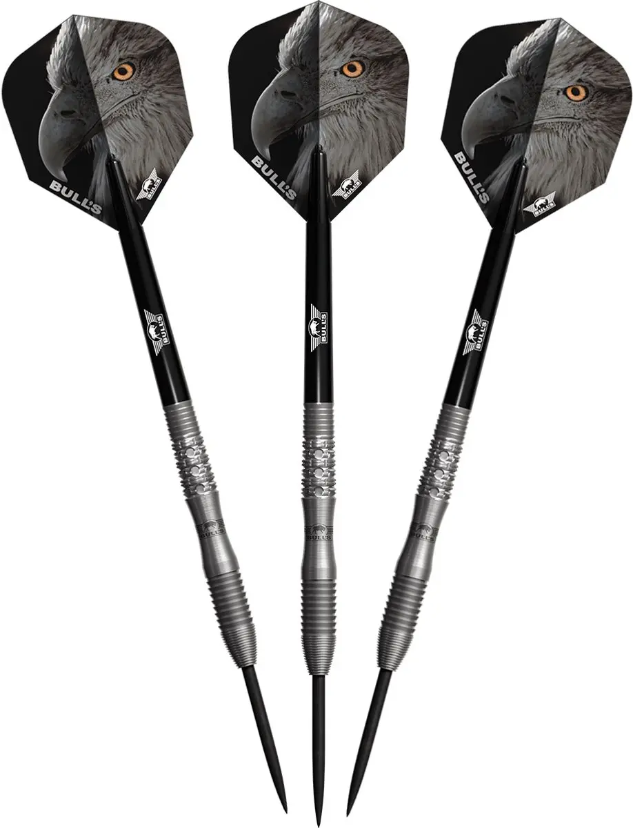 Bull's Eagle 3 Dartpijlen 22g - 3 Stuks - Zilver