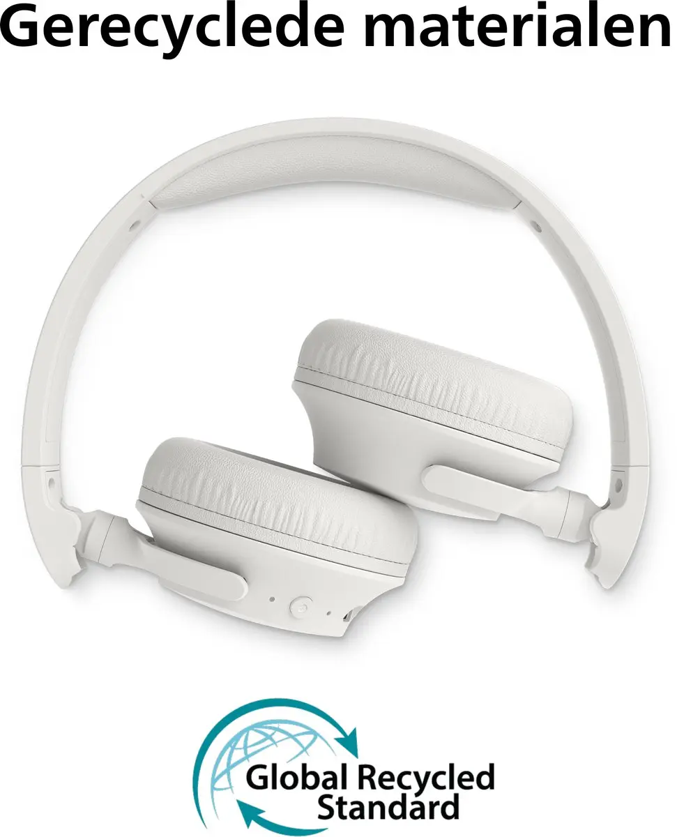 Philips TAH4000 Draadloze On-Ear Hoofdtelefoon - 70u - Bluetooth 6.0 - Wit