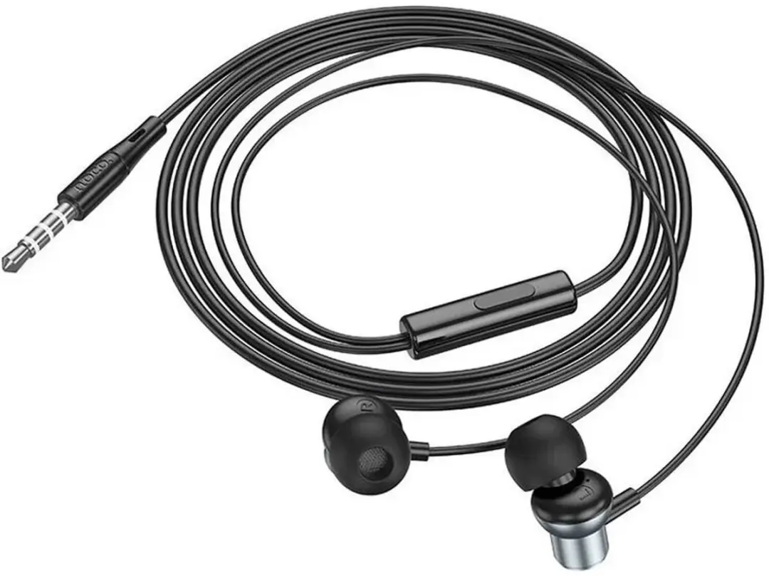 Hoco M110 Bedrade In-Ear Oordopjes - Zwart
