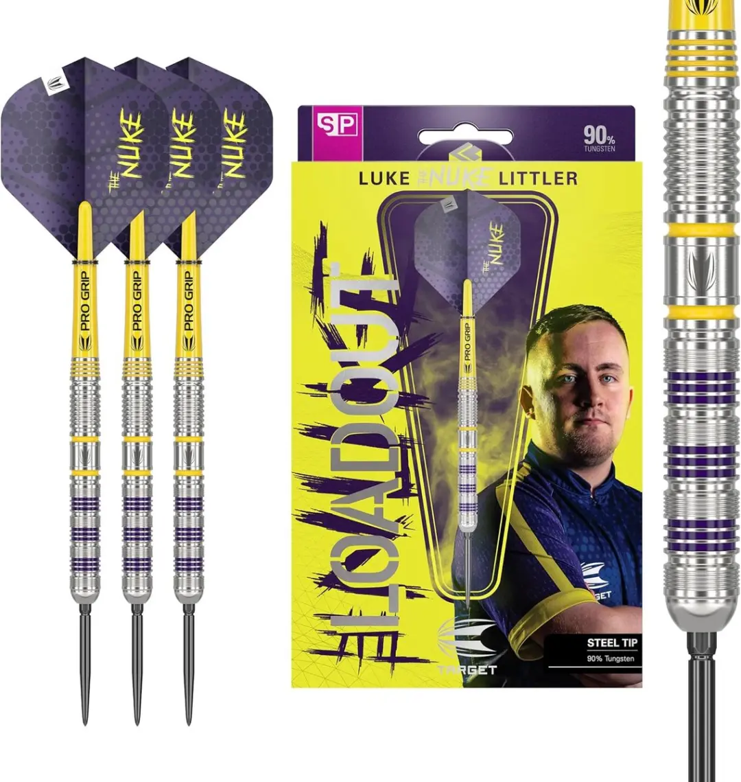 Target Luke Littler Loadout Darts 23G - Wolfraam Barrels - Compleet