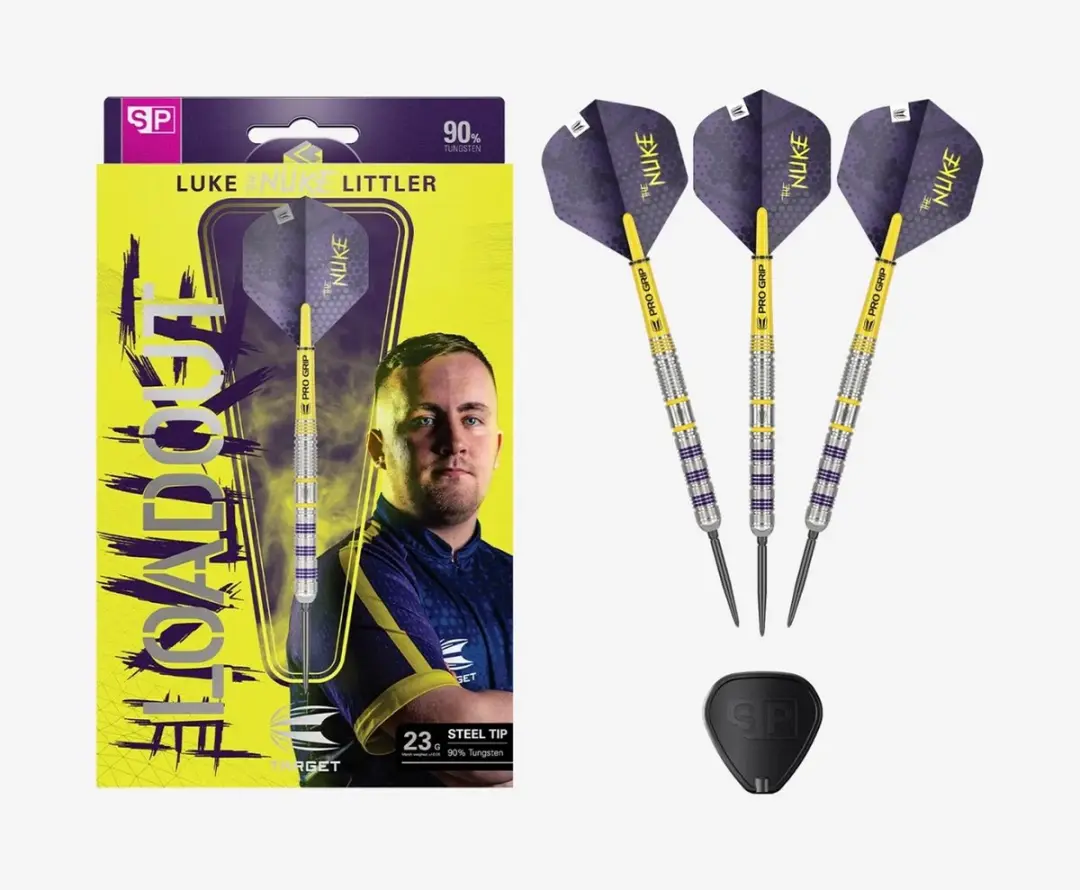 Target Luke Littler Loadout Darts 23G - Wolfraam Barrels - Compleet