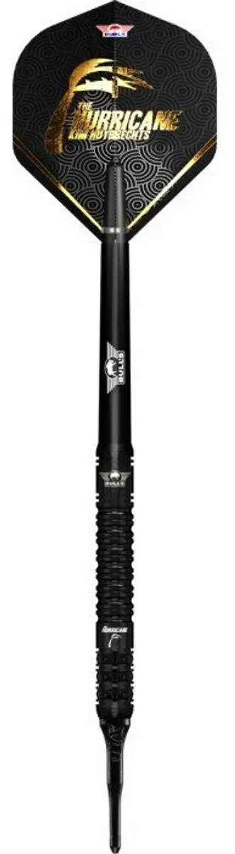Bull's Kim Huybrechts E2 Full Black Soft Tip Dartpijlen - 3 Stuks