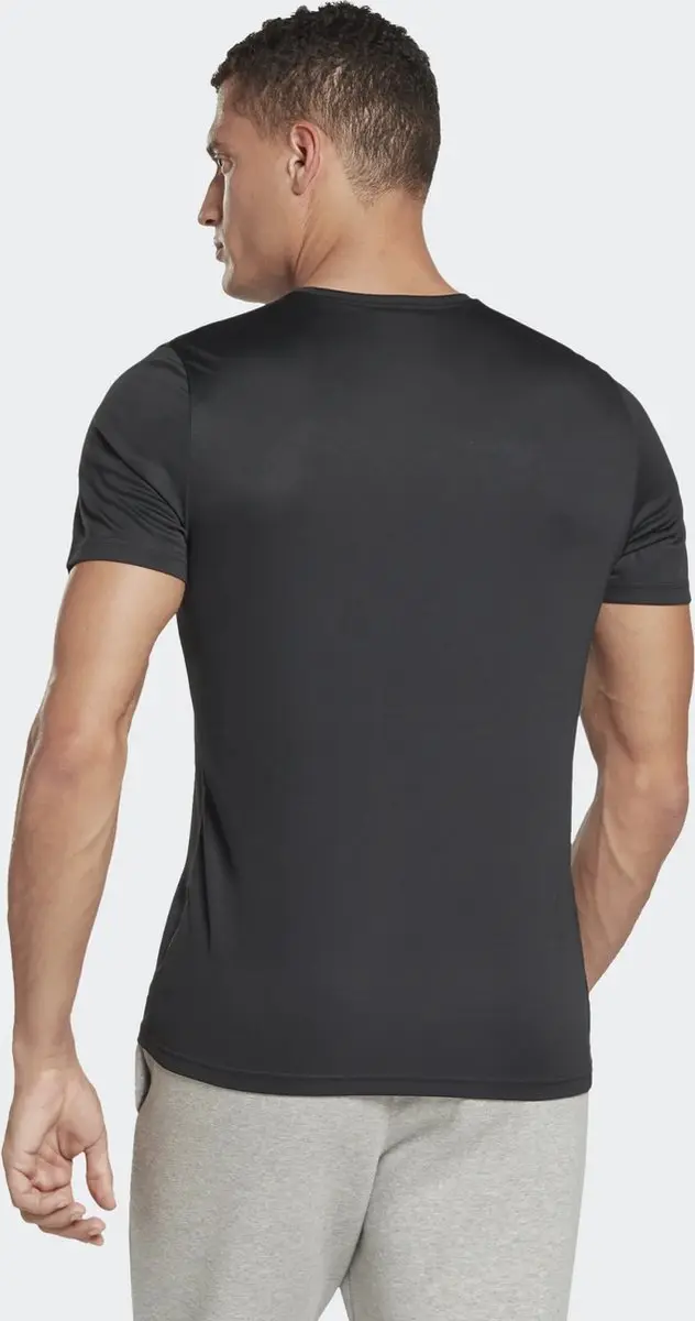 Reebok Graphic Tee Heren - Zwart/Wit - Maat S