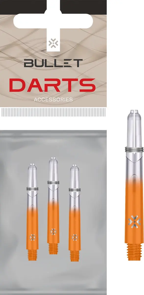 Bullet Shafts 41mm Orange - 3 Stuks