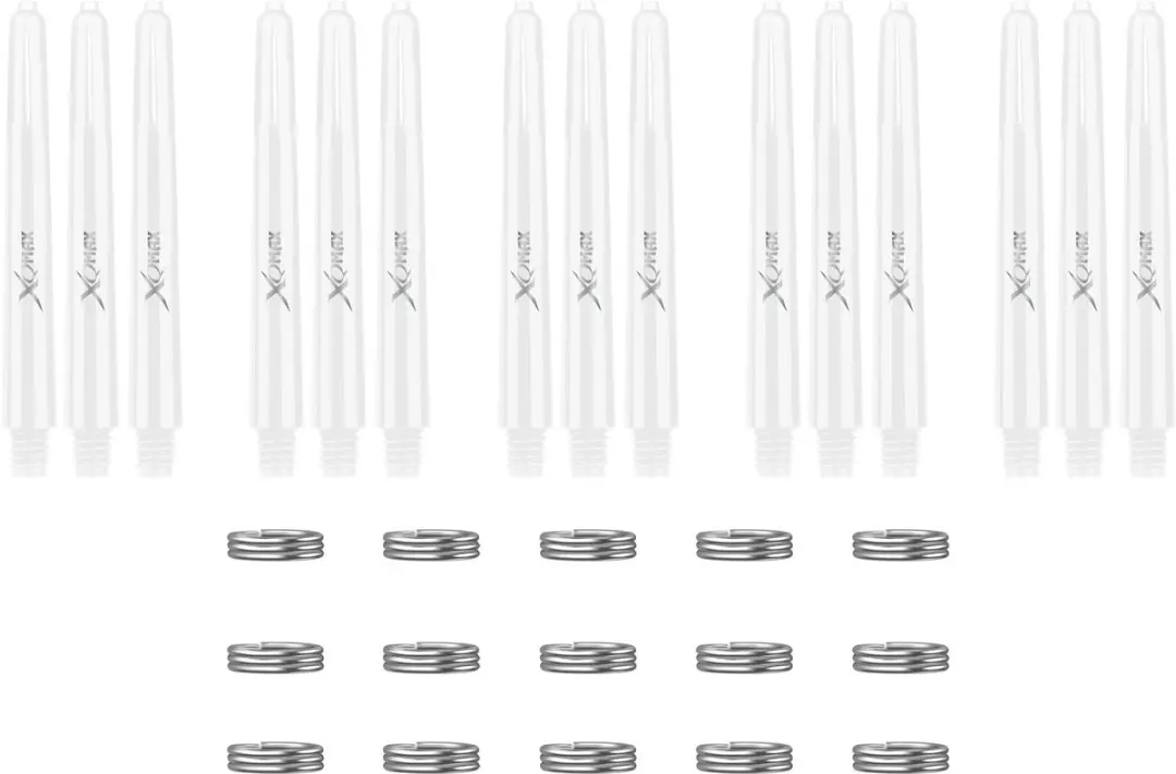 XQMax Dart Shafts Wit41 - 15 Stuks - Wit