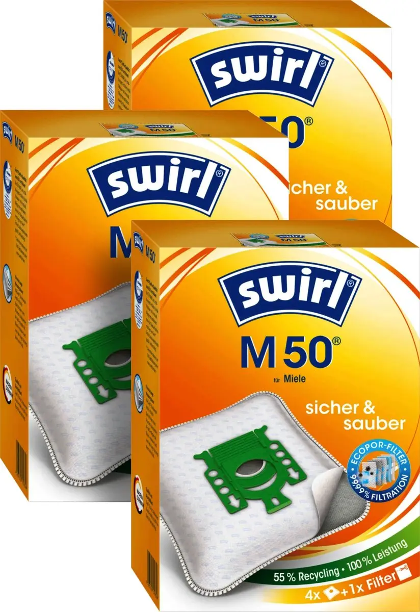 Swirl M50 Stofzuigerzakken 3-pack