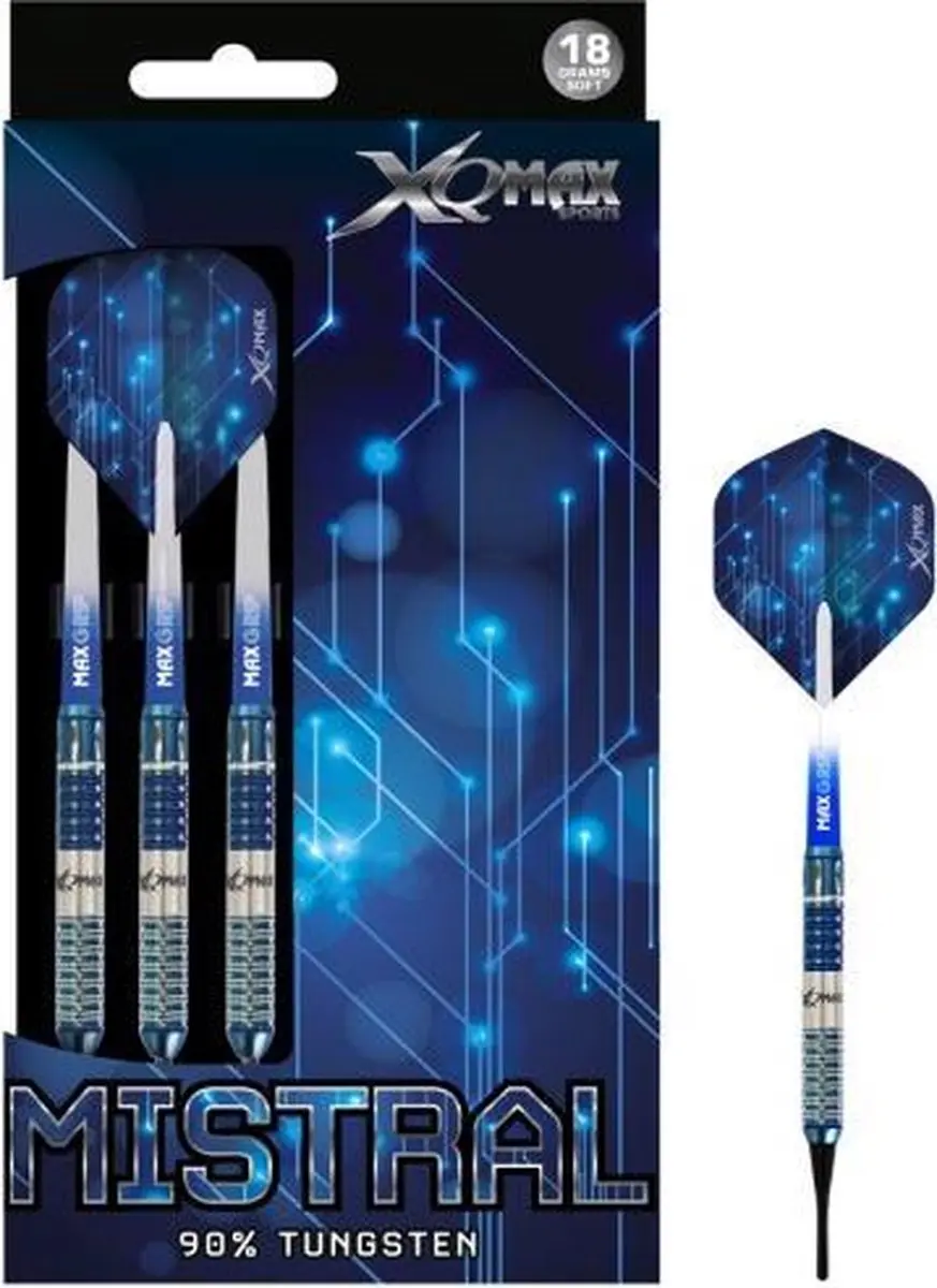 XQMax Mistral 90% Soft Tip - 18g - 3 Stuks - Zilver