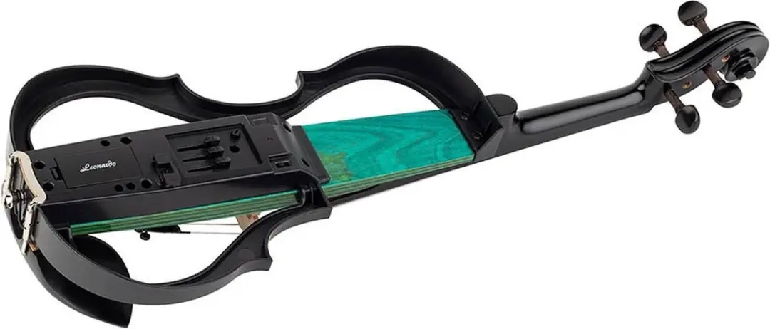 Leonardo EV-40-GN Elektrische Viool - Groen - Compleet met strijkstok en accessoires - afbeelding 6 van 6