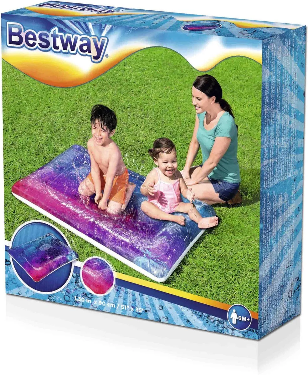 Bestway Galaxy Waterspeelmat 130x90cm - Binnen & Buiten - Sproeisysteem