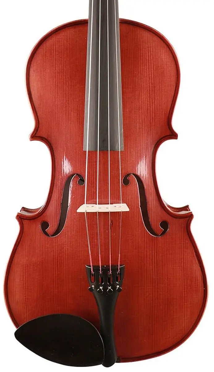Leonardo LVA-20150 Altviool Set 38cm - Gevlamd Ebben - Incl. Koffer & Strijkstok