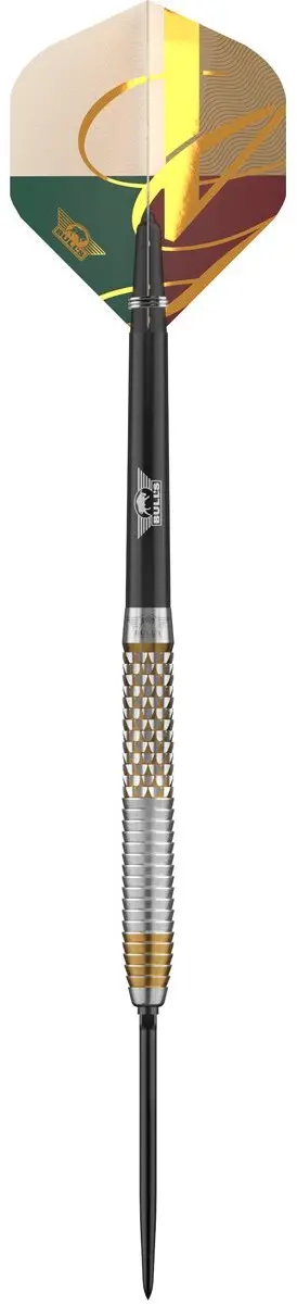 Bull's Vintago Shark Convertible Point Dartpijlen - 3 Stuks - Zilver/Goud