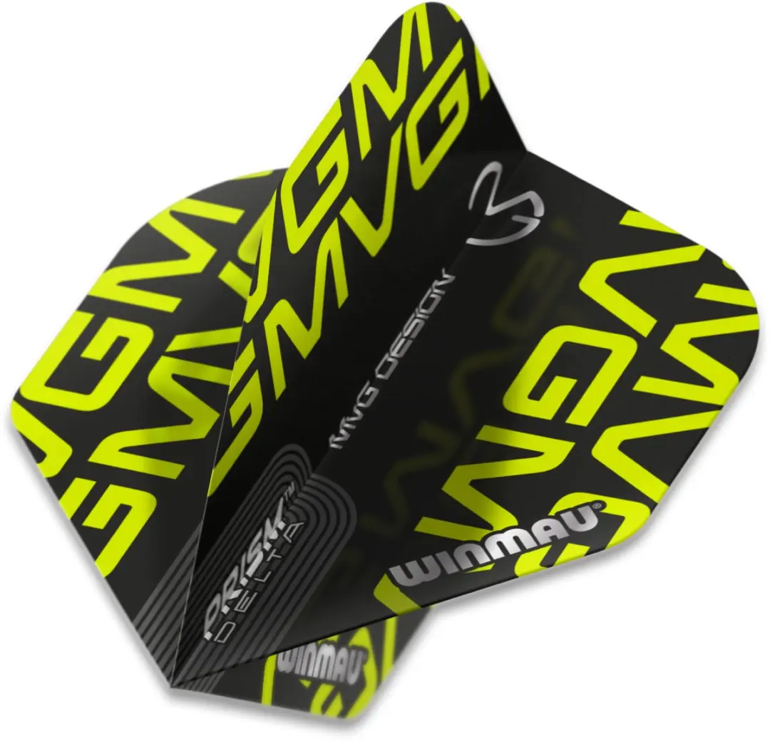 Winmau Prism Delta MVG Dart Flights - 3 Stuks - Zwart