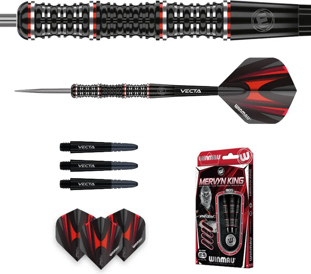Winmau Mervyn King Special Edition 90% Dartpijlen - 3 Stuks - afbeelding 6 van 6