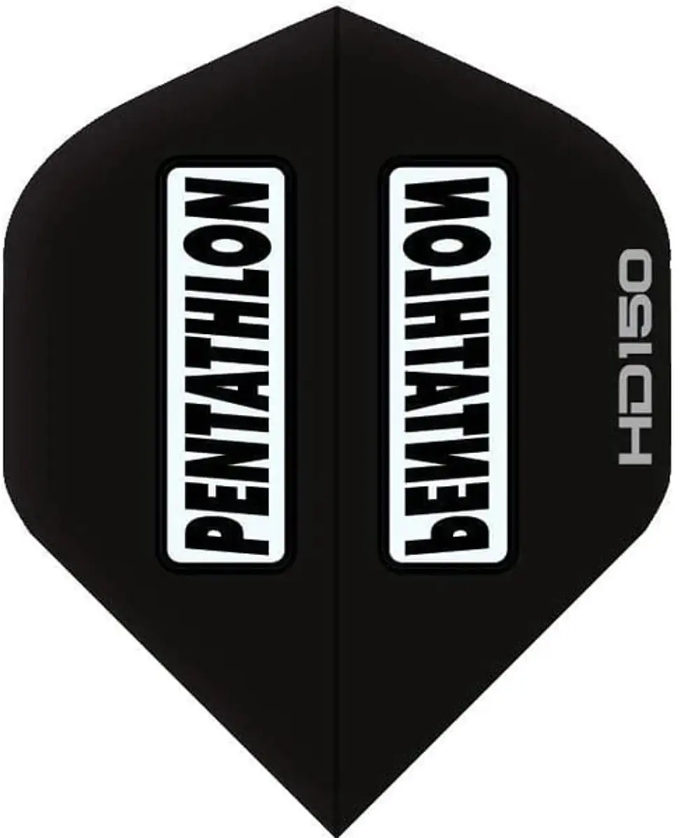 Pentathlon HD 150 Dart Flights - 3 Stuks - Zwart