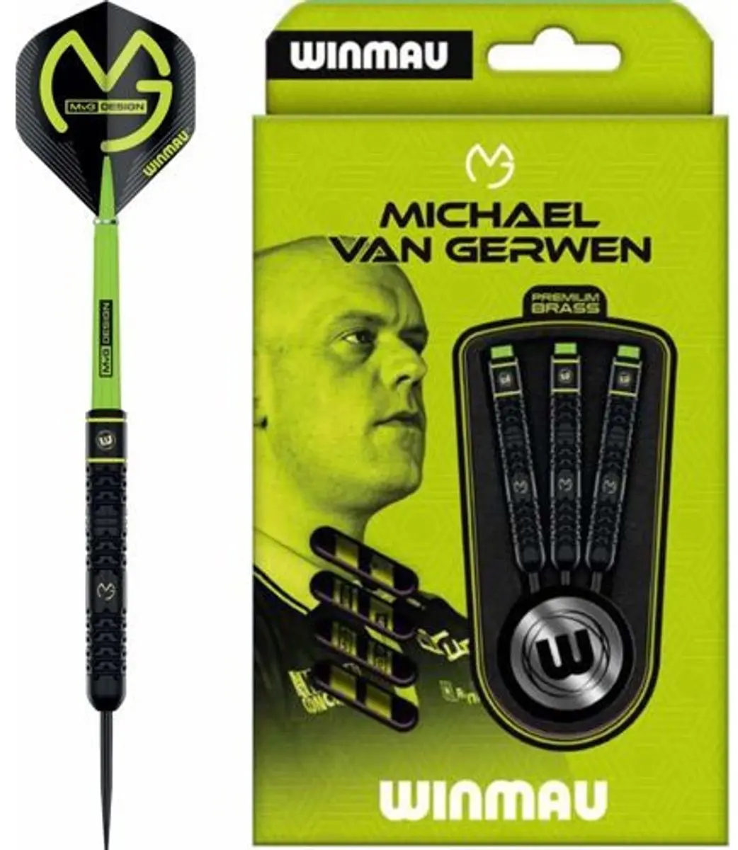 Winmau MvGerwen Premium Brass Dartpijlen 21g