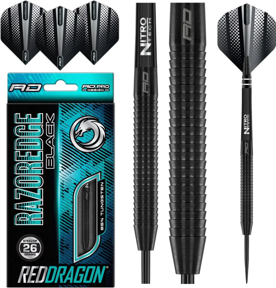 Red Dragon Razor Edge Black Dartpijlen