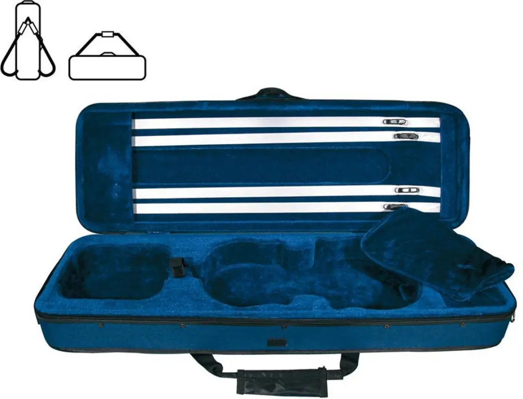 Leonardo OVC40BUBU Elementary Series Vioolkoffer 4/4 - Blauw - afbeelding 6 van 6
