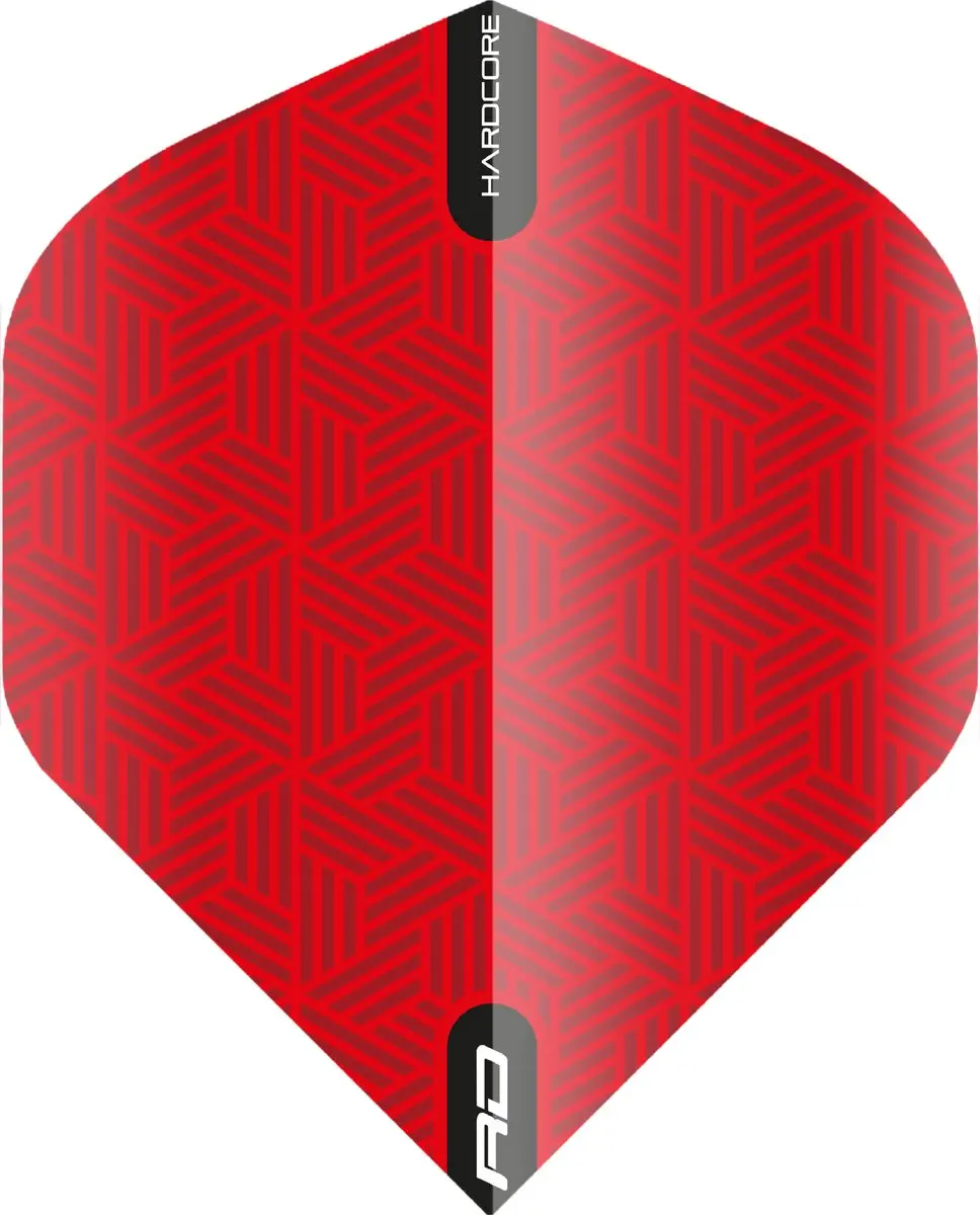 Red Dragon Hardcore XT TF6425 Dart Flights - 3 Stuks - Rood