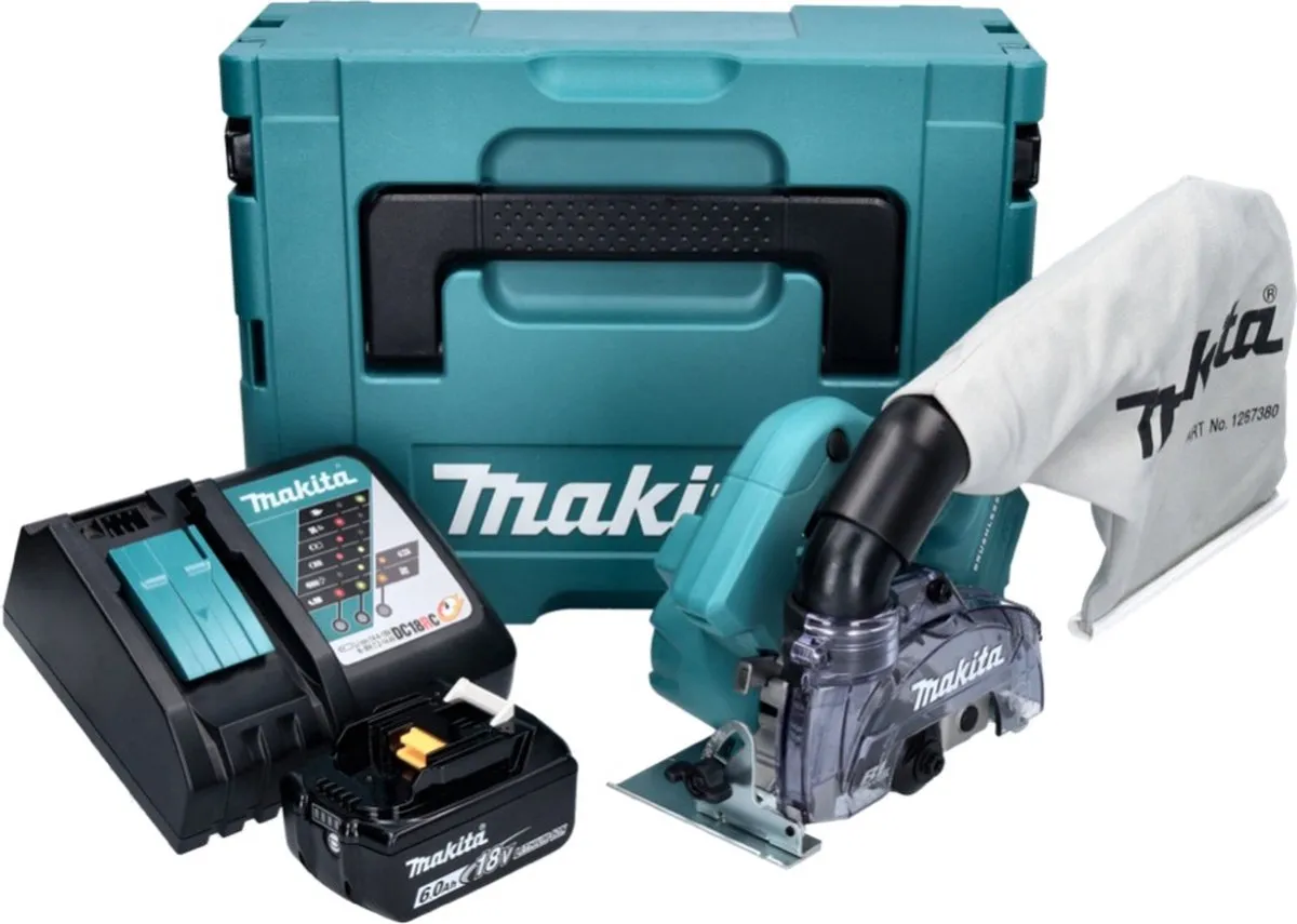 Makita DCC500RG1J Diamantsnijder 125mm 18V - 6,0 Ah - met accu & oplader