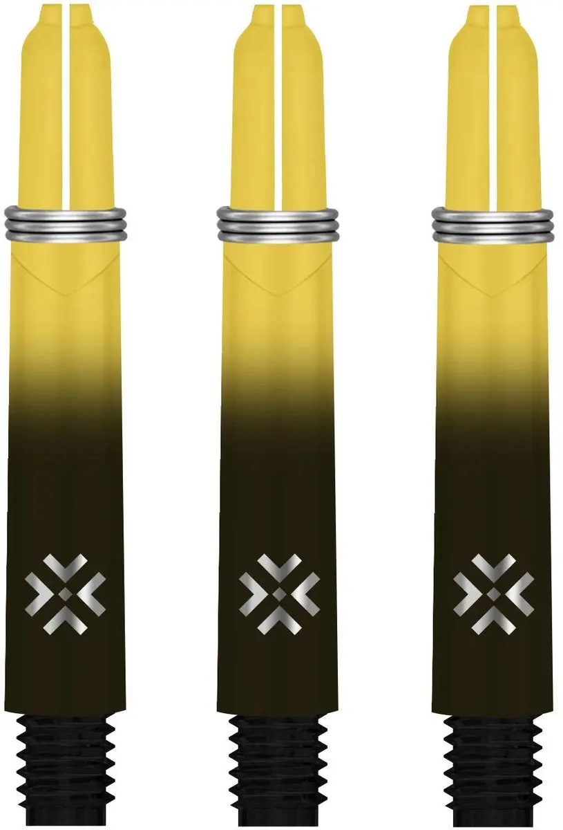 Bullet Shafts 35mm - Geel/Zwart - 3 Stuks
