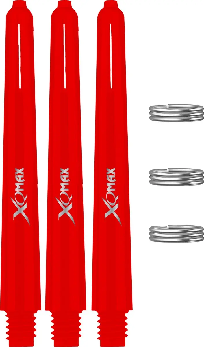 XQMax Dart Shafts Rood41 - 15 Stuks (5x3) - Rood