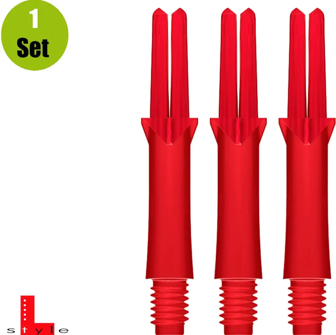 L-Style L-Shaft Locked Straight Dart Shafts SL1042 - 3 Stuks - Rood