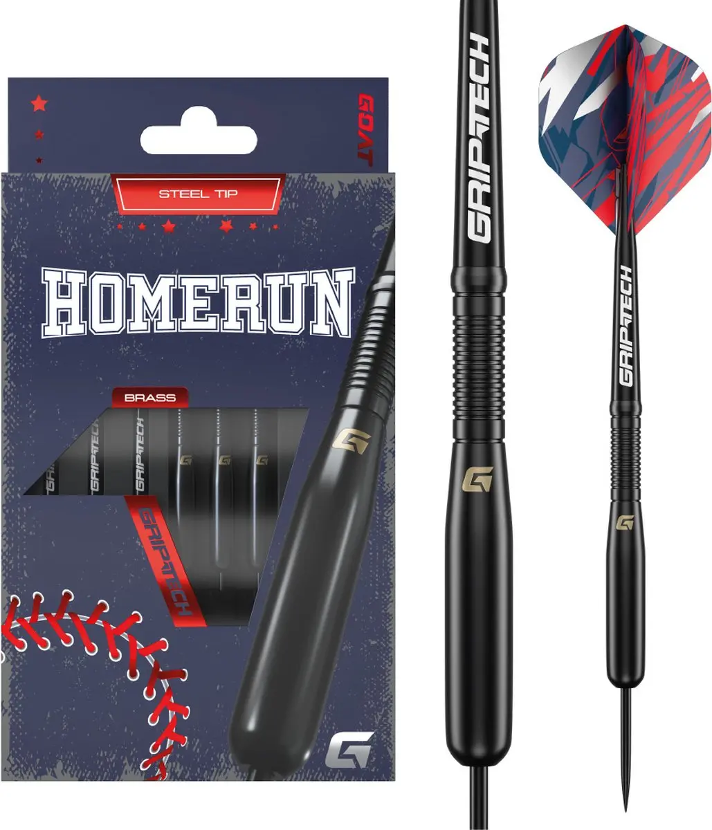 goat Homerun Black Brass Dartpijlen - 3 Stuks