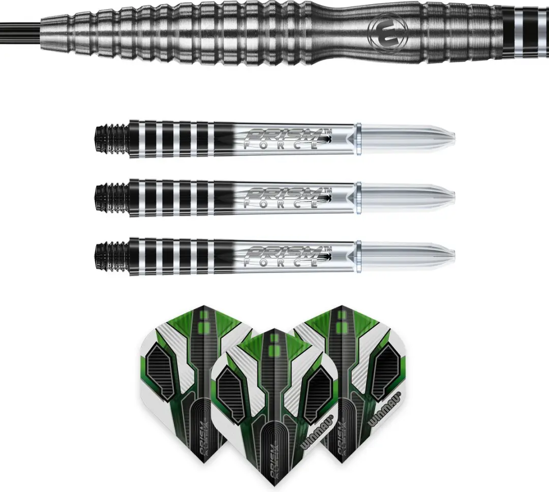 Winmau Sniper V2 Dartpijlen - 3 Stuks - Zilver/Groen