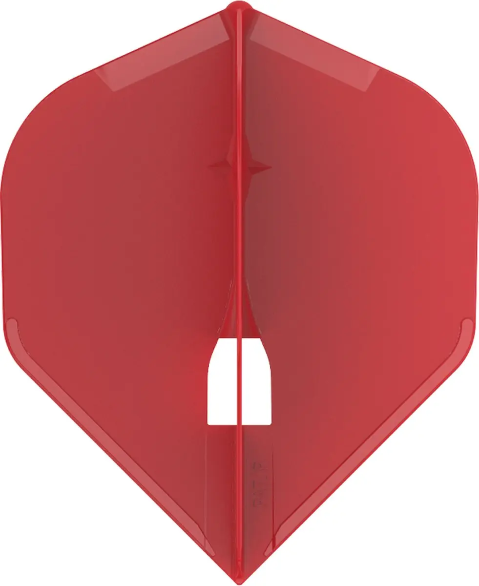 L-Style Champagne Flight L1 Standard Solid Red Dart Flights - Rood