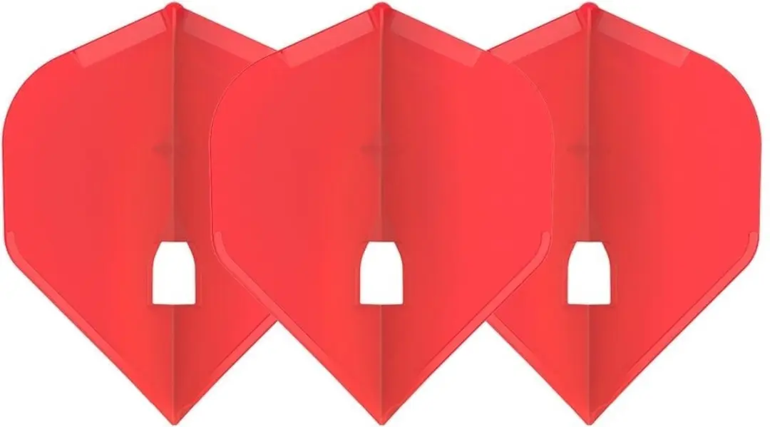 L-Style Champagne Flight L1 Standard Solid Red Dart Flights - Rood