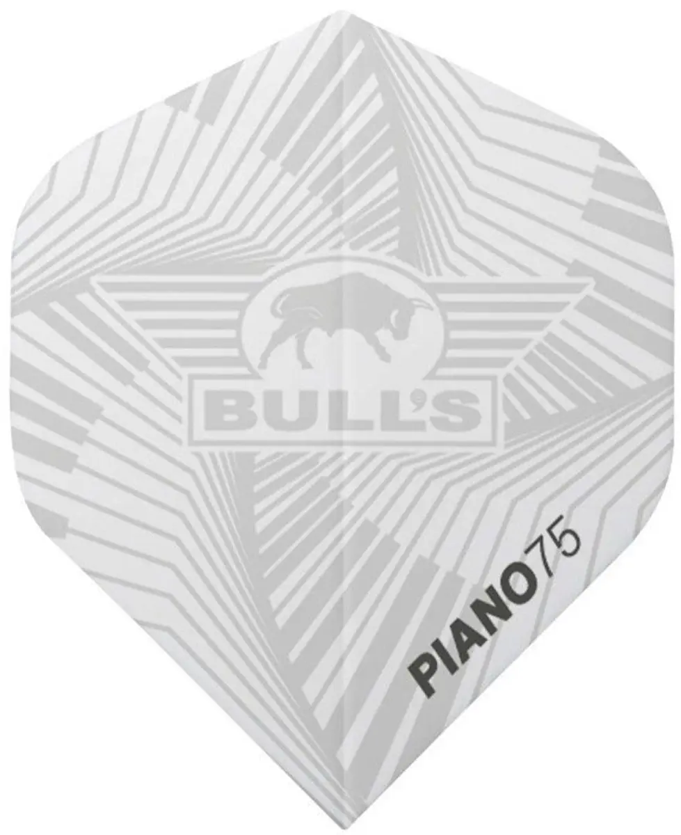 Bull's Flights Piano 75 nr.2 White - 3 Stuks