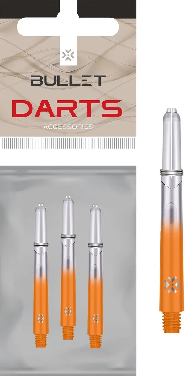Bullet Shafts 48mm Orange - 3 Stuks