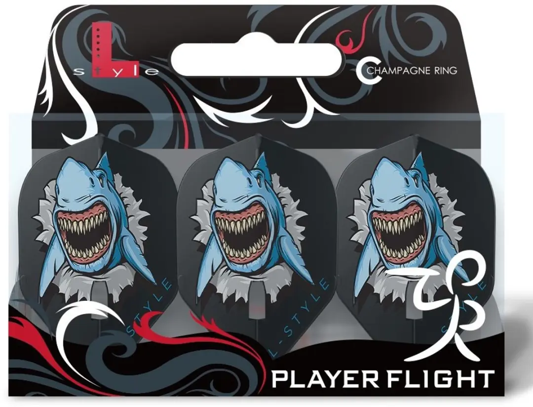 L-Style Champagne Flight L1 F31016 Dart Flights - 3 Stuks