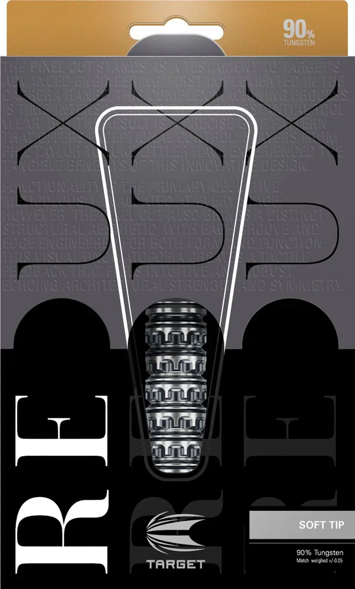 Target Redux 10 90% Darts - 3 Stuks - Zilver/Zwart - afbeelding 6 van 6