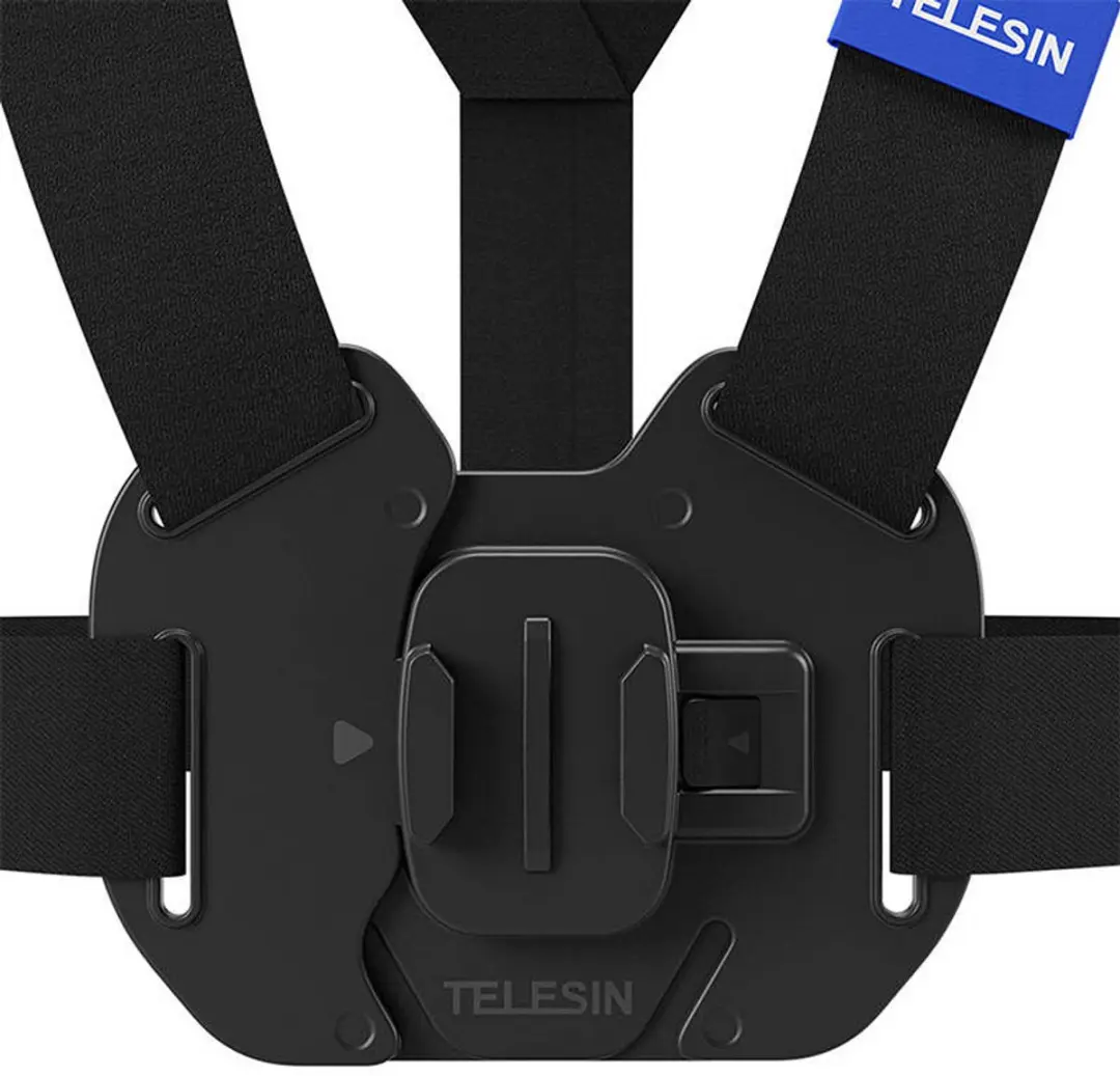 Telesin Chest Mount V2 Borstharnas voor Actioncams - Zwart - afbeelding 6 van 6
