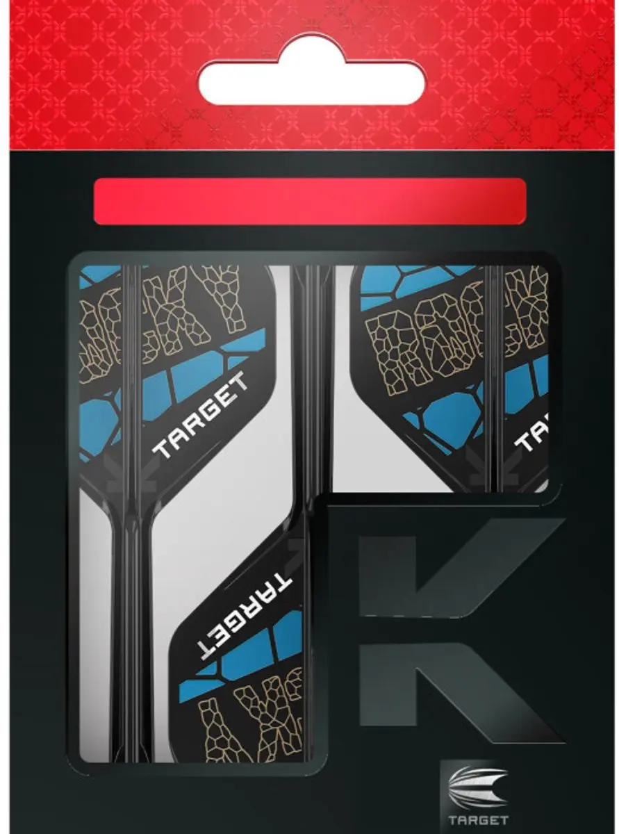 Target K-Flex Josh Rock NO2 Dart Flights - Blauw/Zwart - 3 Stuks