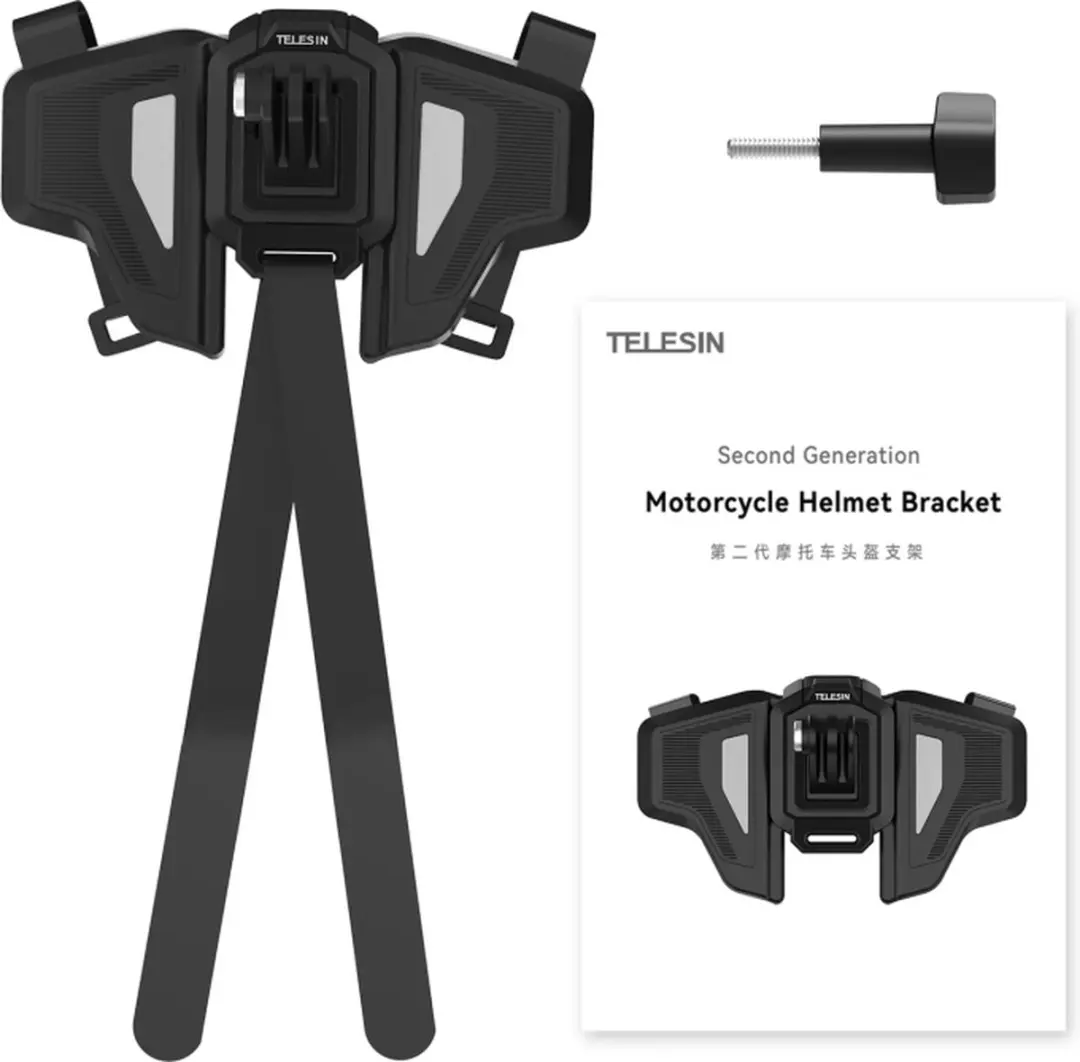 Telesin Helmbevestiging Sportcamera - Transparent