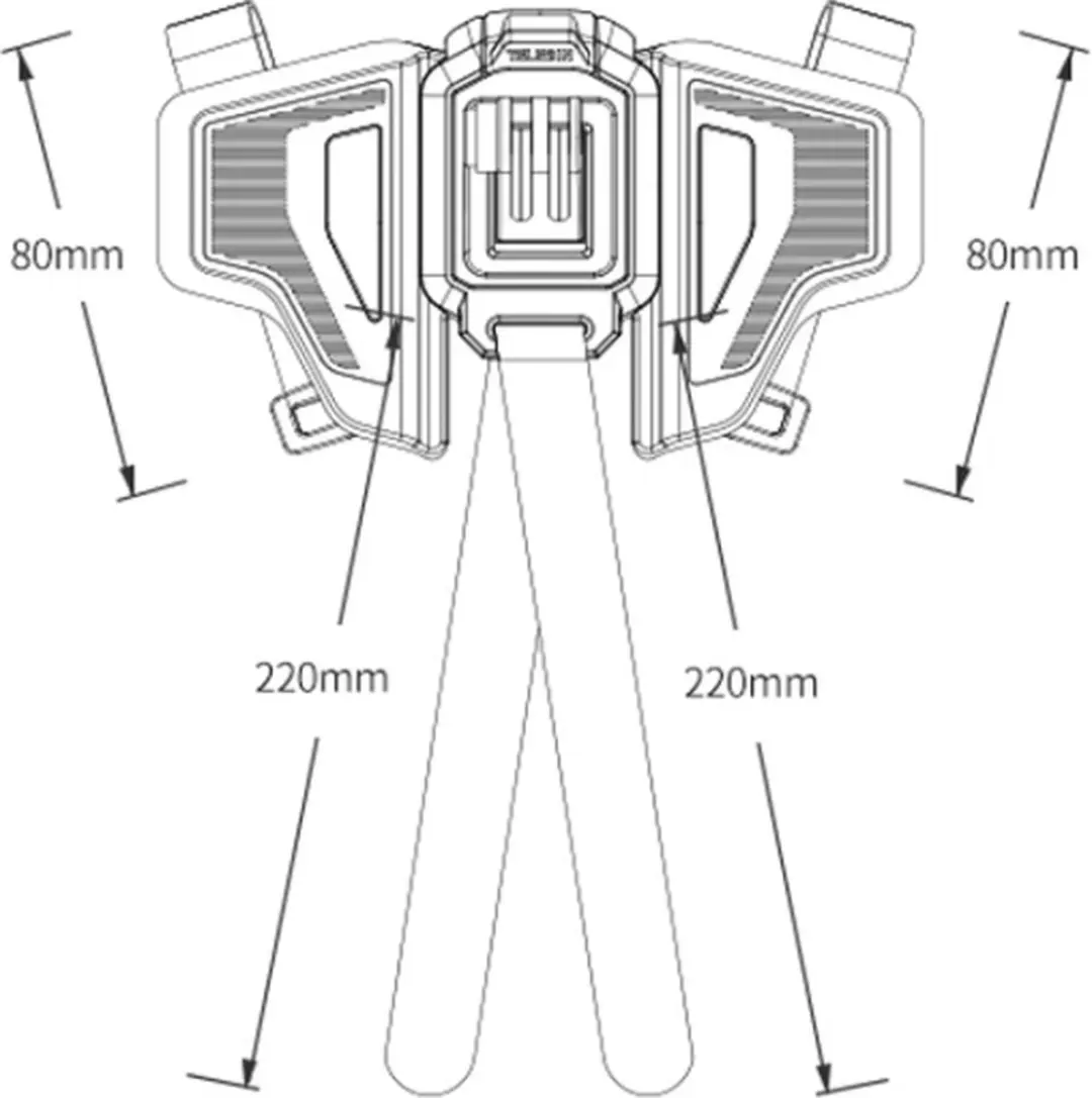 Telesin Helmbevestiging Sportcamera - Transparent